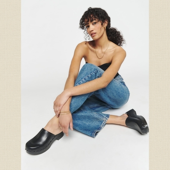 Reformation Rayna Closed Toe Clogs